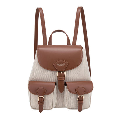 MOCHILA DE LONA PARA MUJER AMPLIA