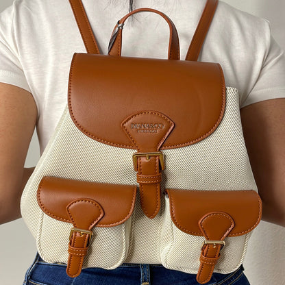 MOCHILA DE LONA PARA MUJER AMPLIA