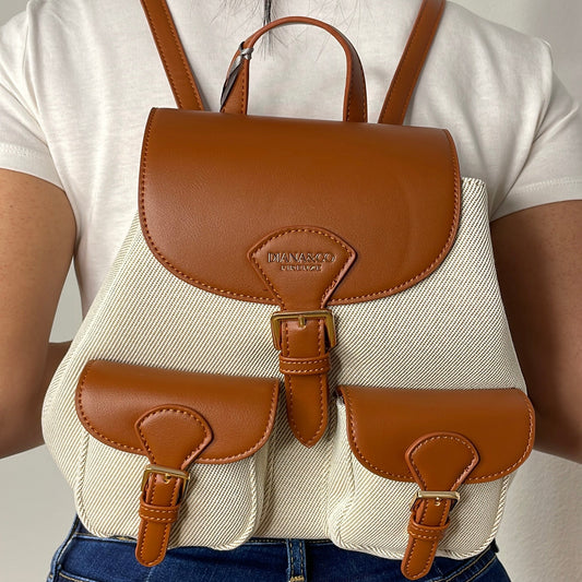MOCHILA DE LONA PARA MUJER AMPLIA